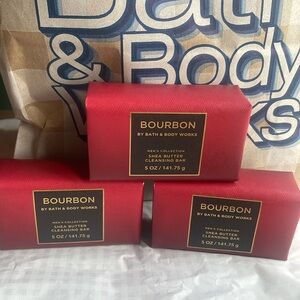Men’s Bourbon bath and bodyworks soap bar bundle
